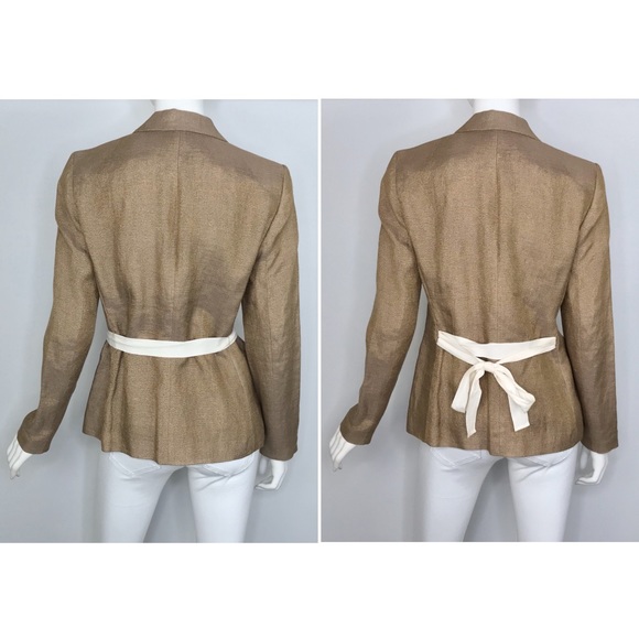 NEW {Madewell} Goldmine Blazer Linen Jacket, $165 - Picture 4 of 8